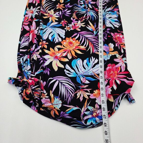 No Boundaries Juniors Plus Size Tropical Floral Halter Maxi Dress 3XL (21) - Picture 14 of 15